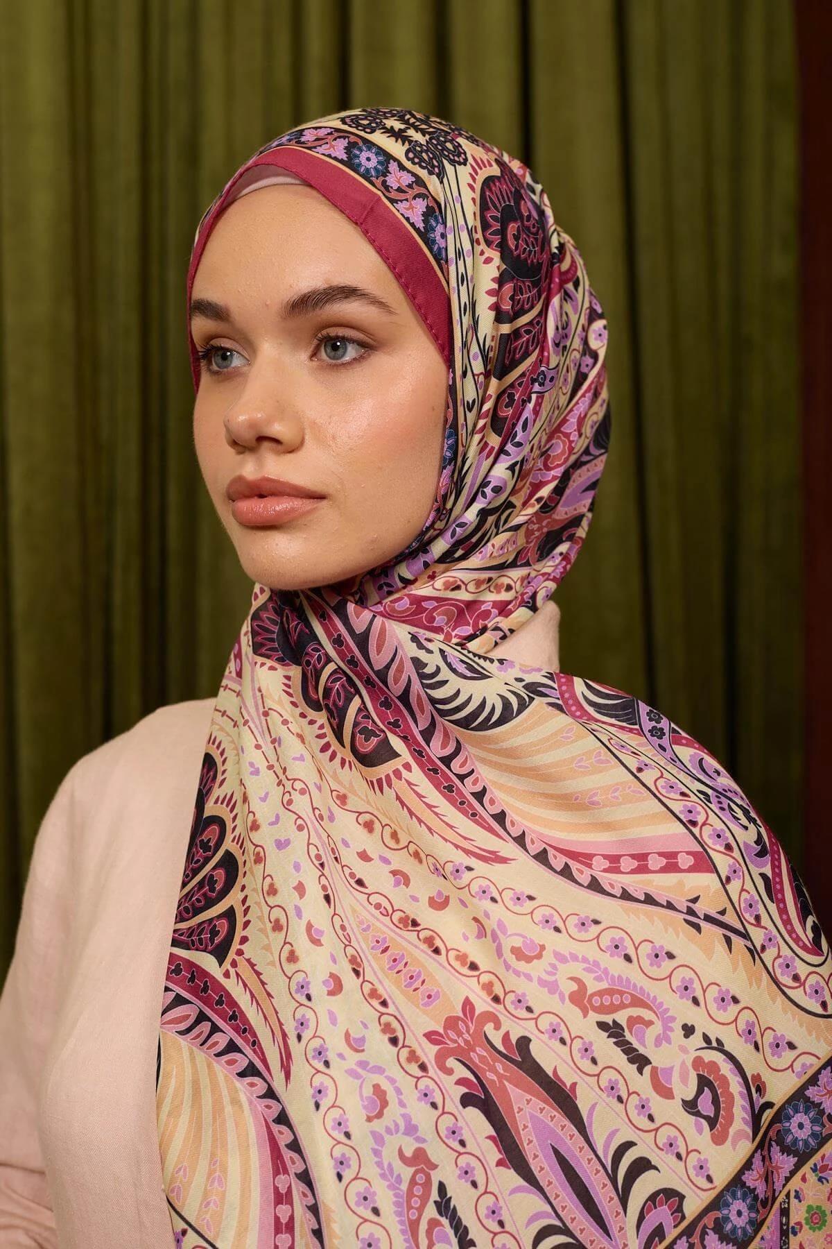 Marrakech Koleksiyon Soft Şal Şeftali Kırmızı 3047-09