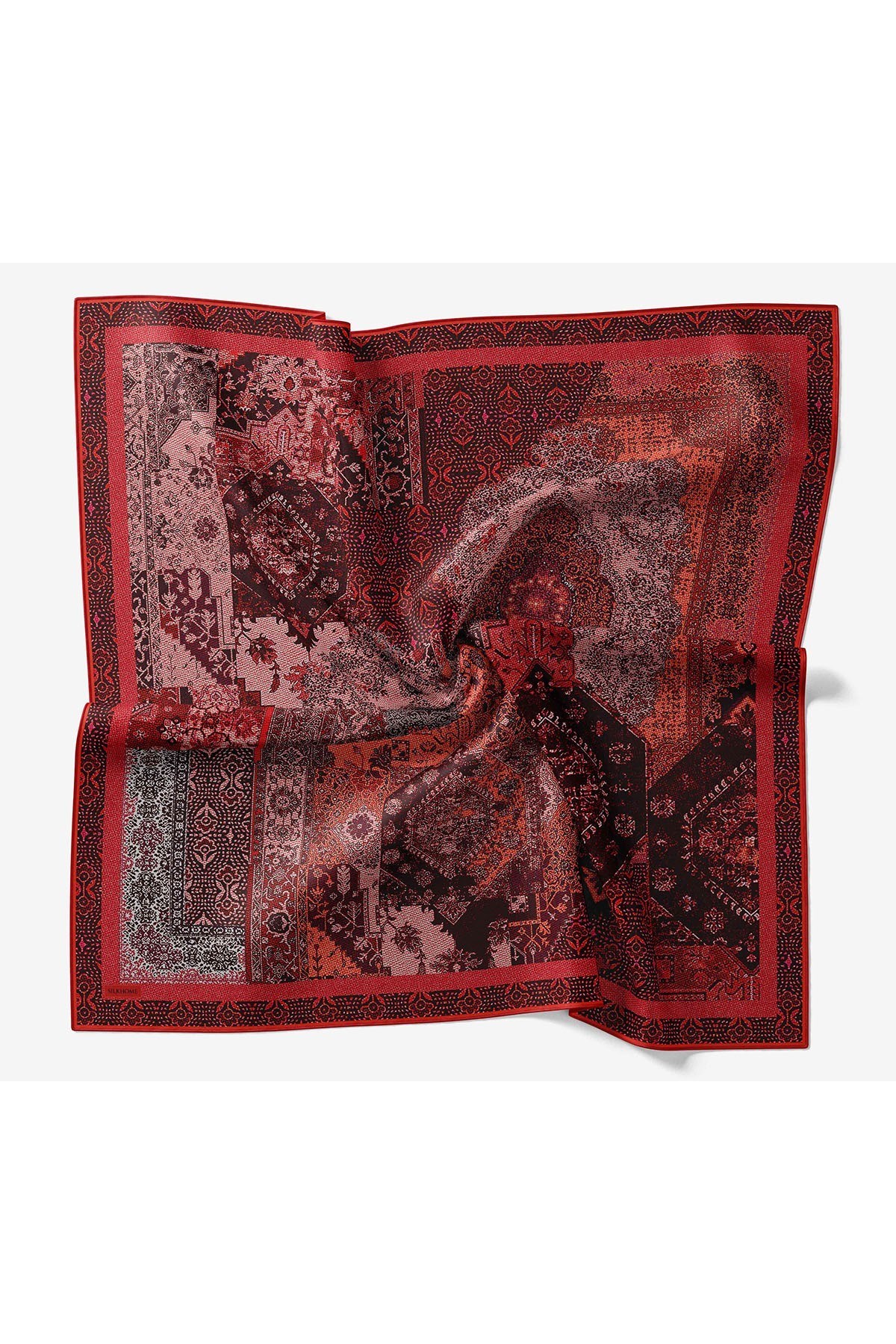 Monare Eşarp Modern Kırmızı 90x90