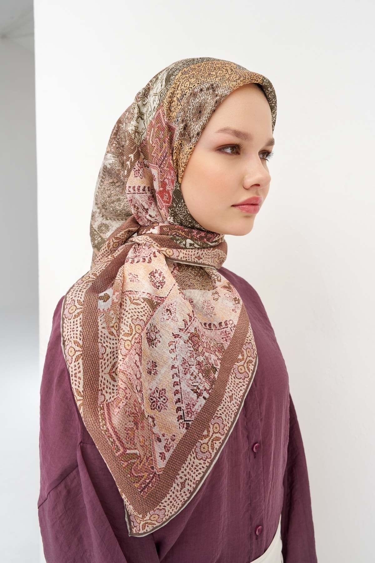 Monare Eşarp Modern Mocha Mousse 90x90