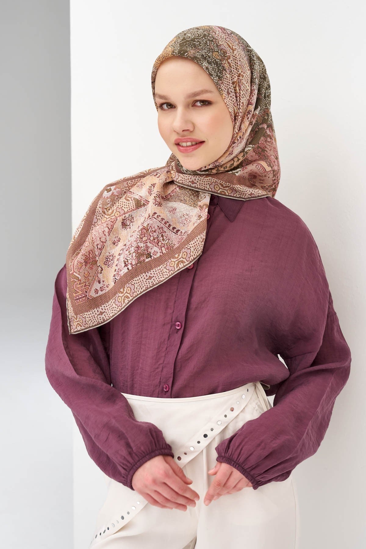 Monare Eşarp Modern Mocha Mousse 90x90