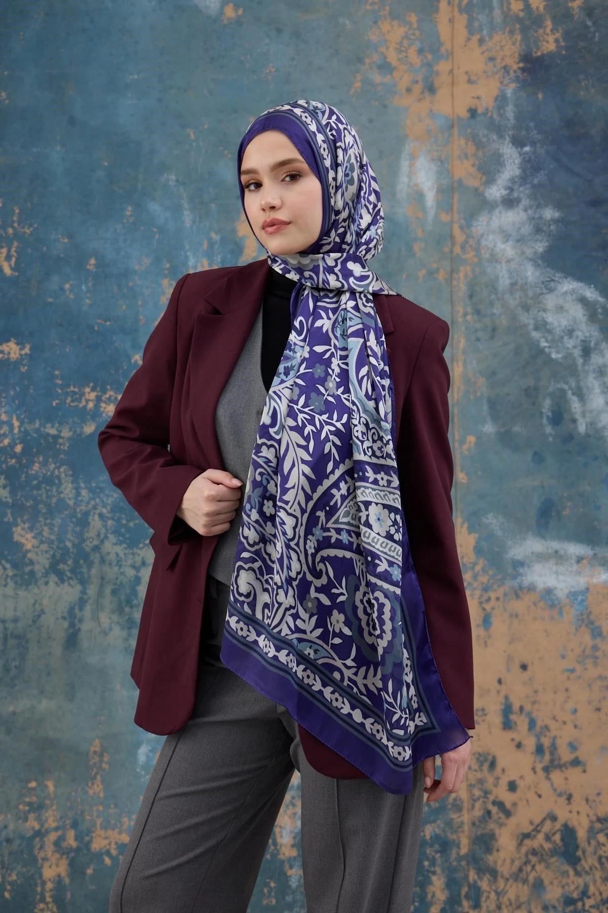 Mor Hint Vual Şal - 5004-03