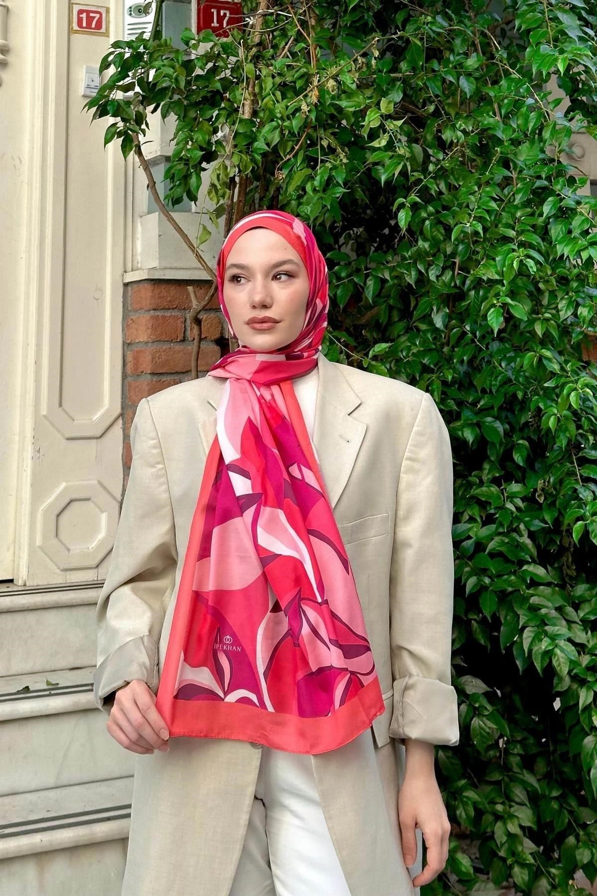 Nature Lilyum Soft Şal Koyu Pembe 3036-13