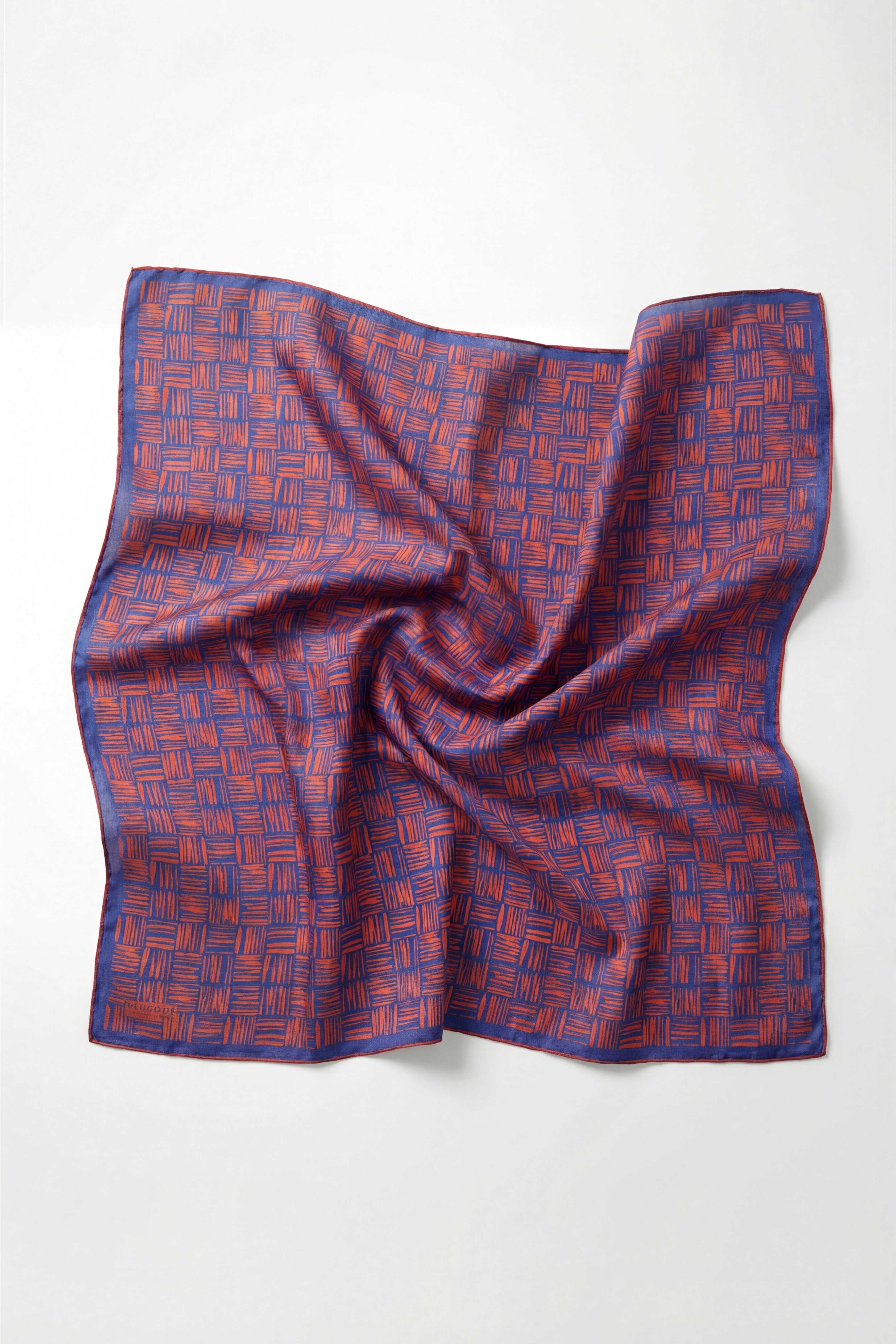 Pamuk Karışımlı Soft Eşarp Çizgi Desen Pas Rengi 90x90