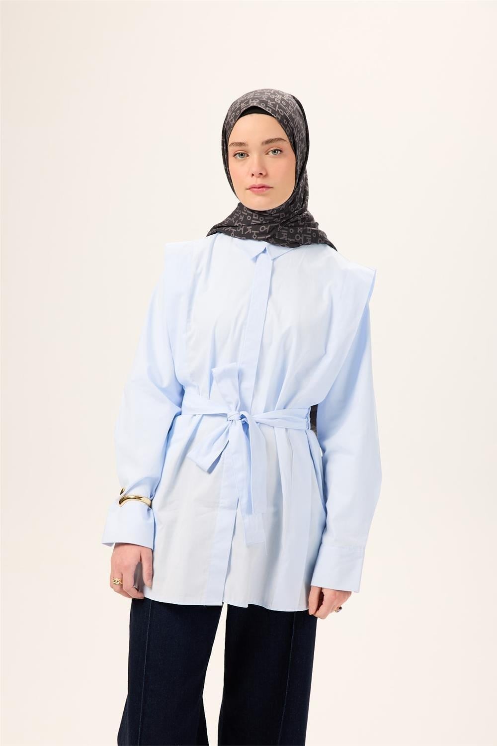 Pamuk Polyester Liva Şal Füme Dokulu Nefes Alan 90x200