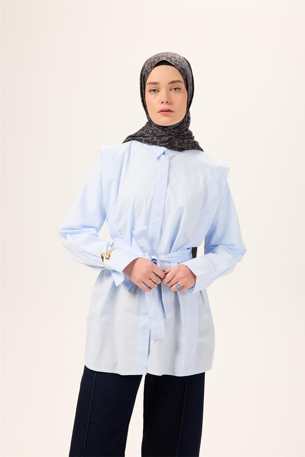 Pamuk Polyester Liva Şal Füme Dokulu Nefes Alan 90x200