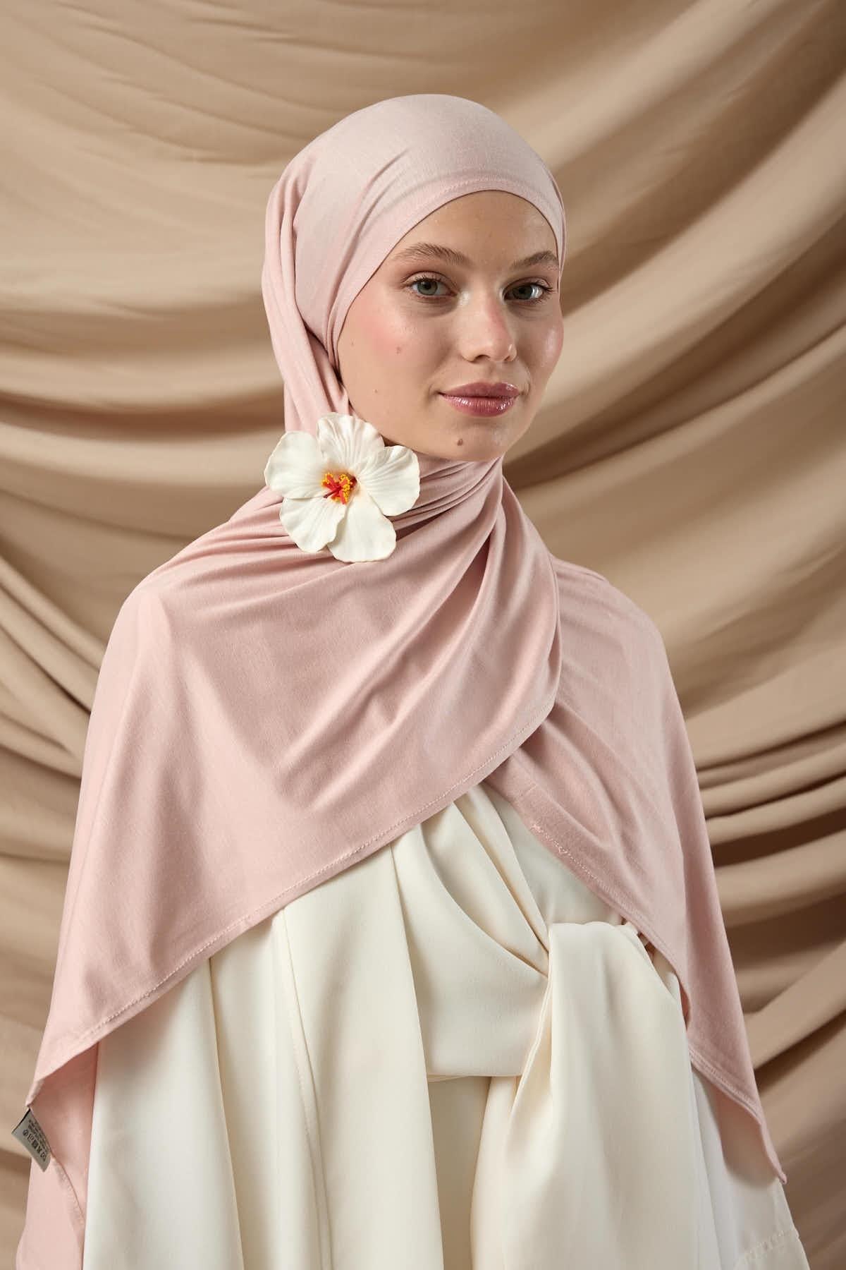 Premium Penye Şal 65002-13 Pudra