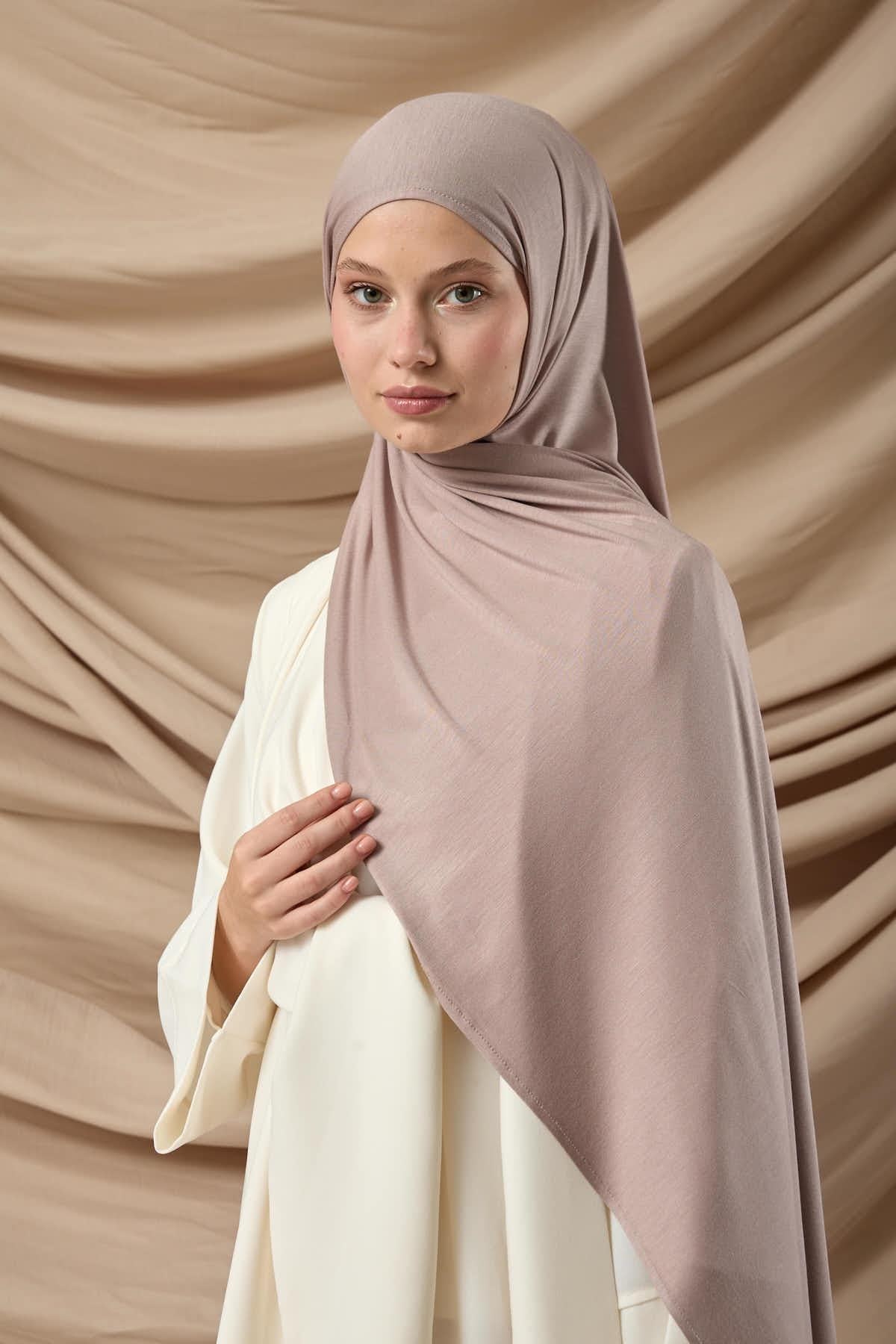 Premium Penye Şal 65002-38 Duman Gülü