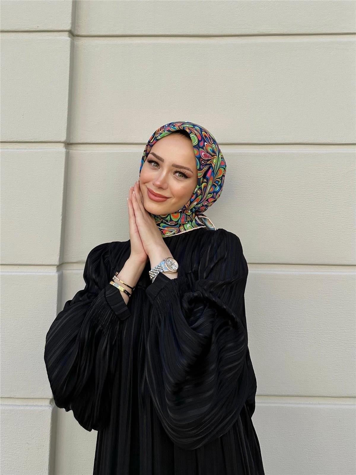 Relax Ebruli Soft Eşarp Mor 1147-18
