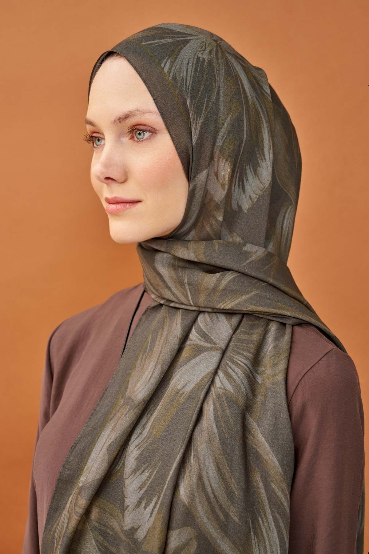 Riva Şal Tencel Bloom Antrasit