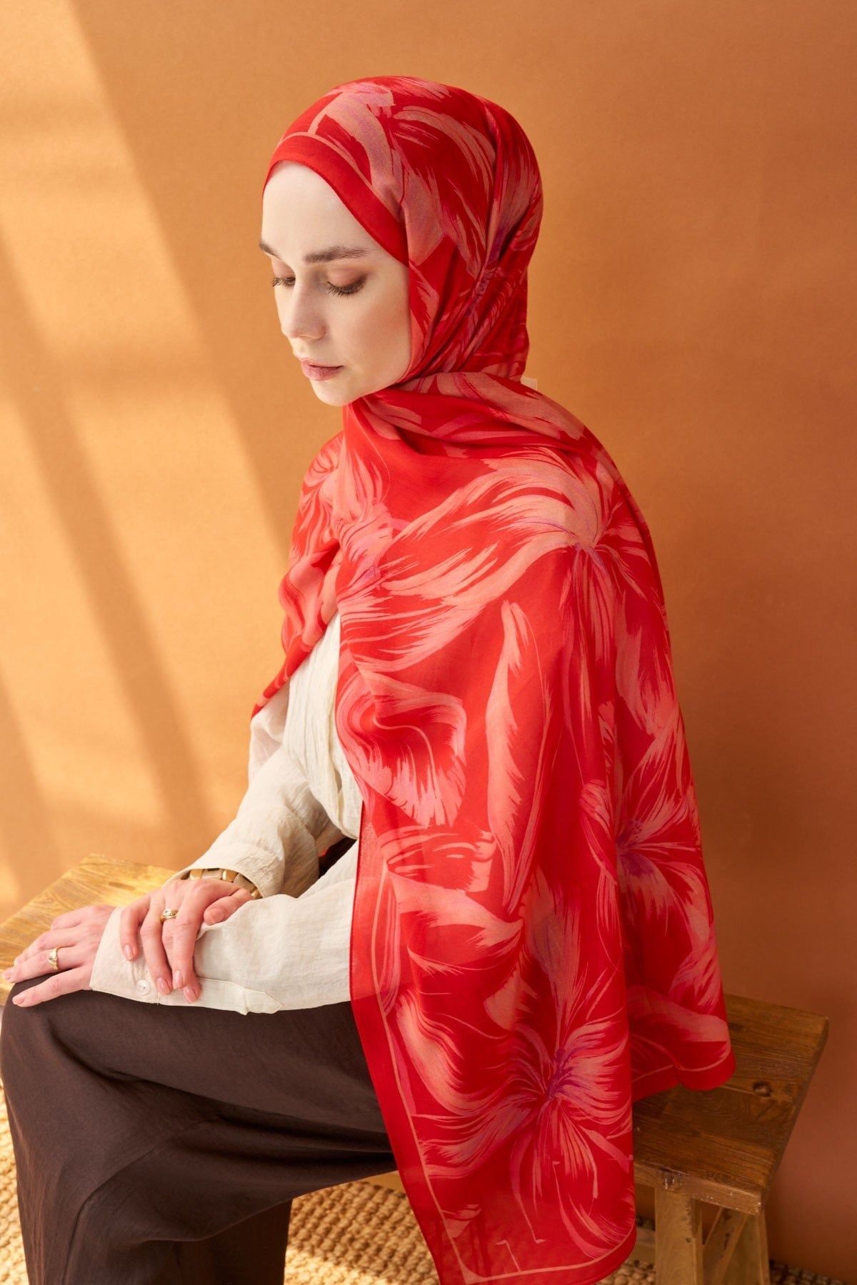 Riva Şal Tencel Bloom Narçiçeği