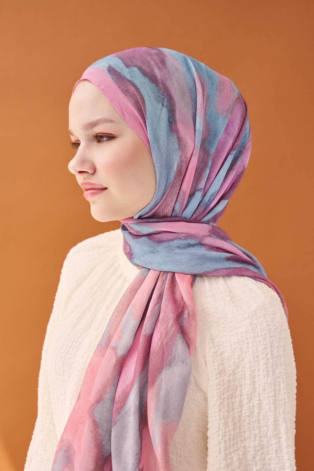 Riva Şal Tencel Cloud Pembe