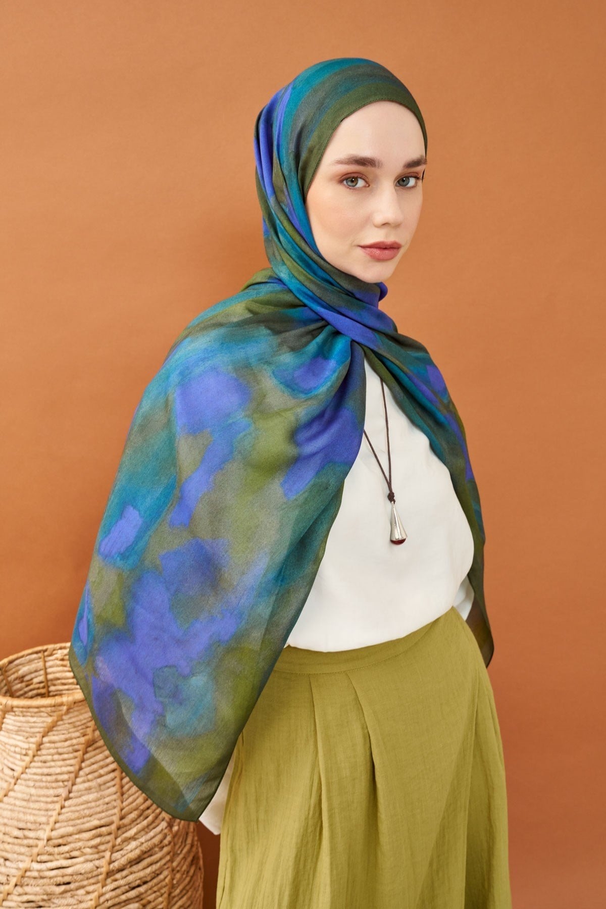 Riva Şal Tencel Cloud Saks