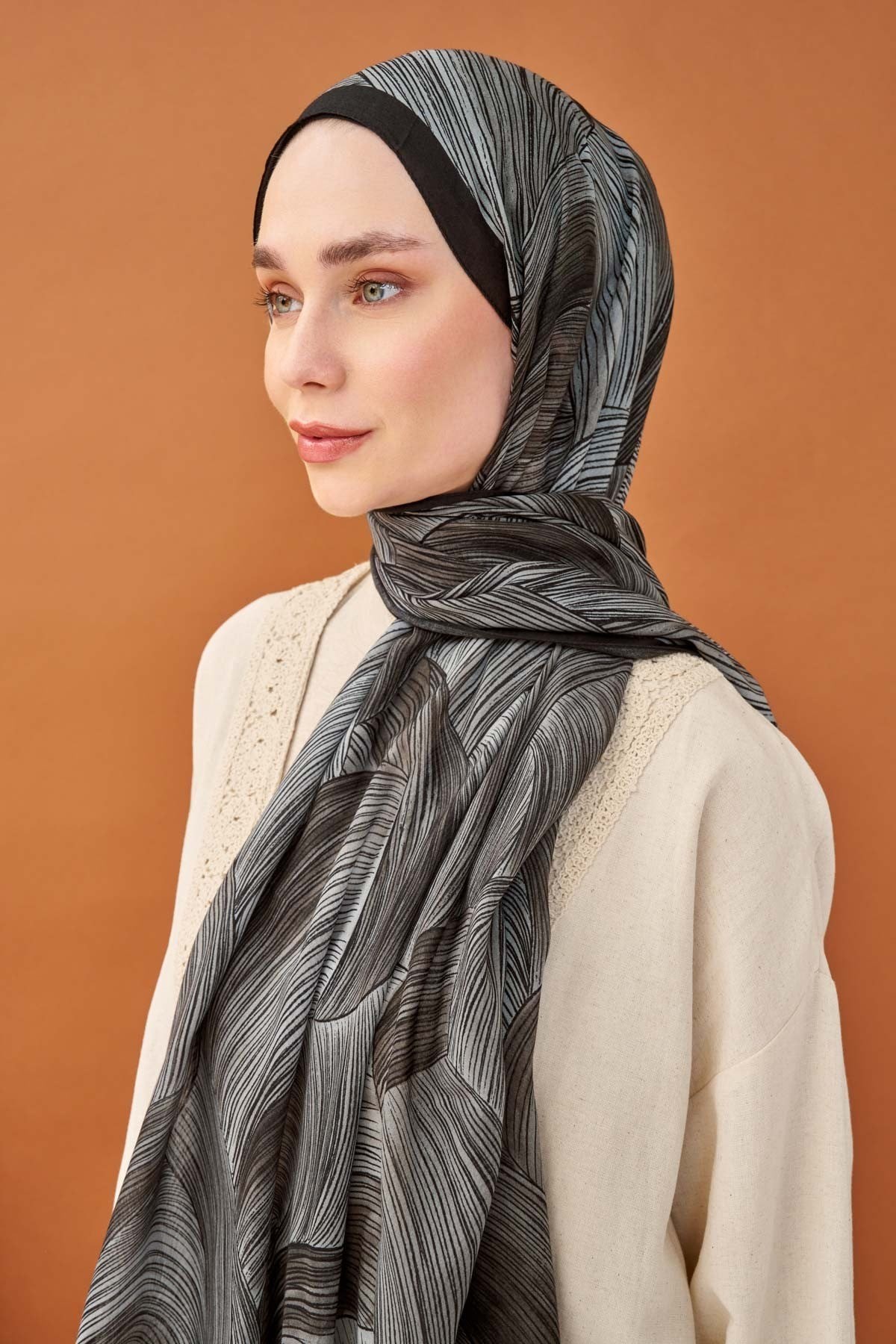 Riva Şal Tencel Flow Acı Kahve