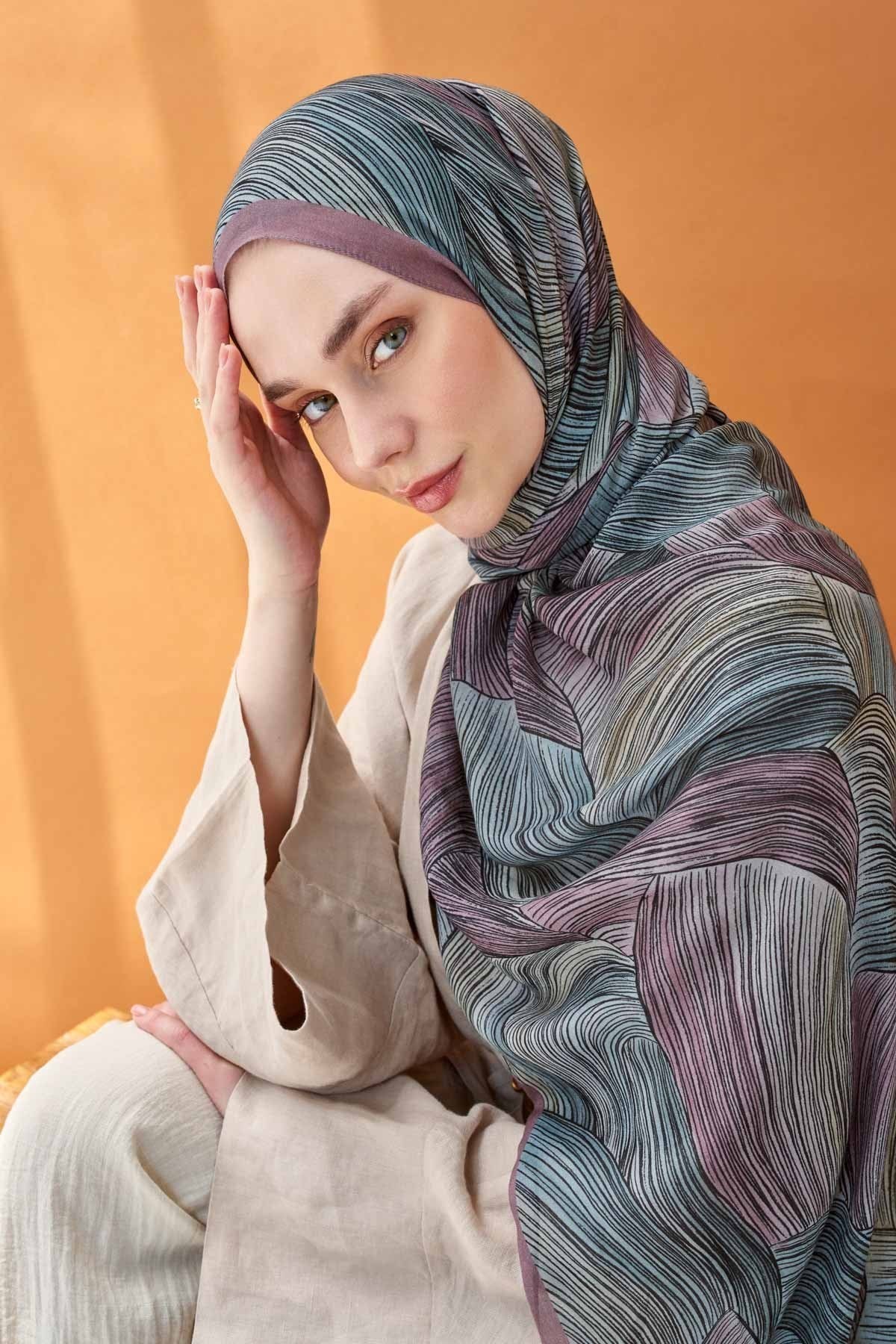 Riva Şal Tencel Flow Lavanta
