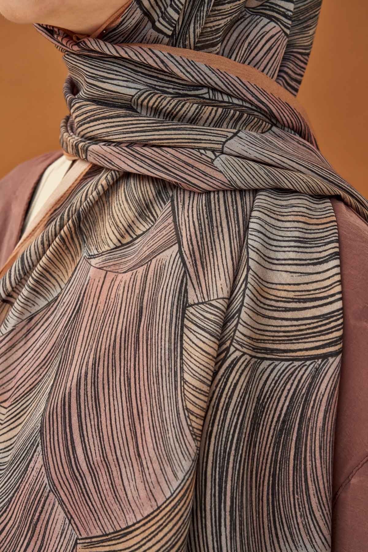 Riva Şal Tencel Flow Somon