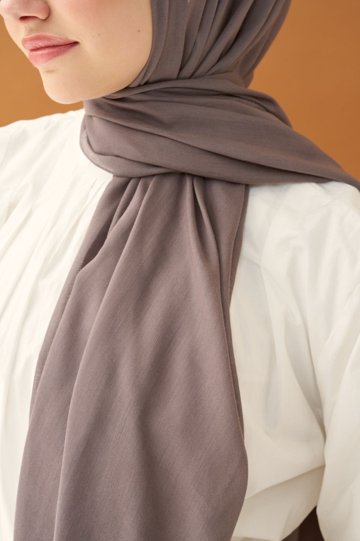 Riva Şal Tencel Koyu Gri
