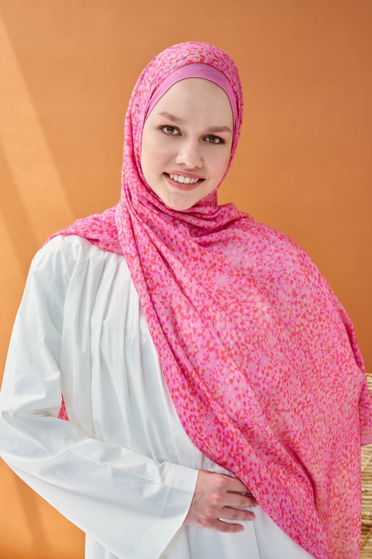 Riva Şal Tencel Secret Garden Pembe