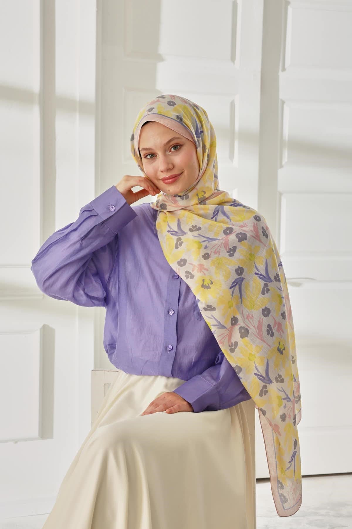 Silk Home Desenli Soft Şal 70022-02
