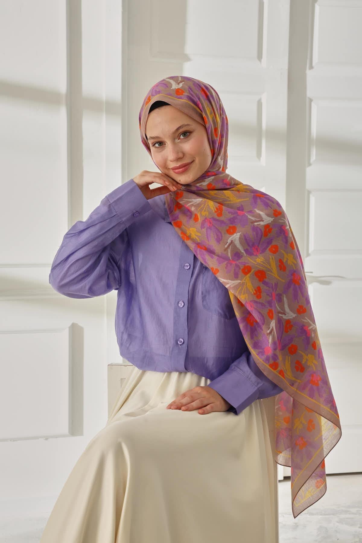 Silk Home Desenli Soft Şal 70022-03