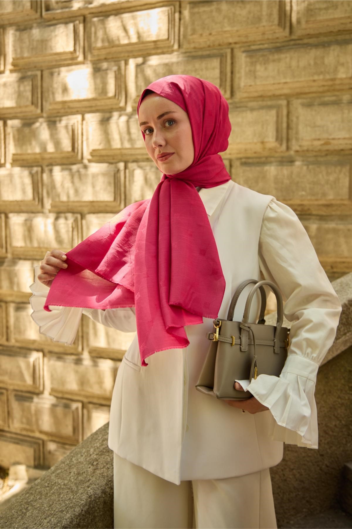 Silk Home Monogram Pamuk İpek Şal 461001-03