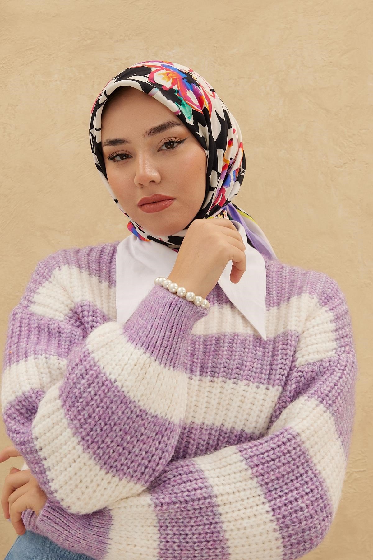 Silk Home Organik Pamuk İpek Eşarp 79006-07