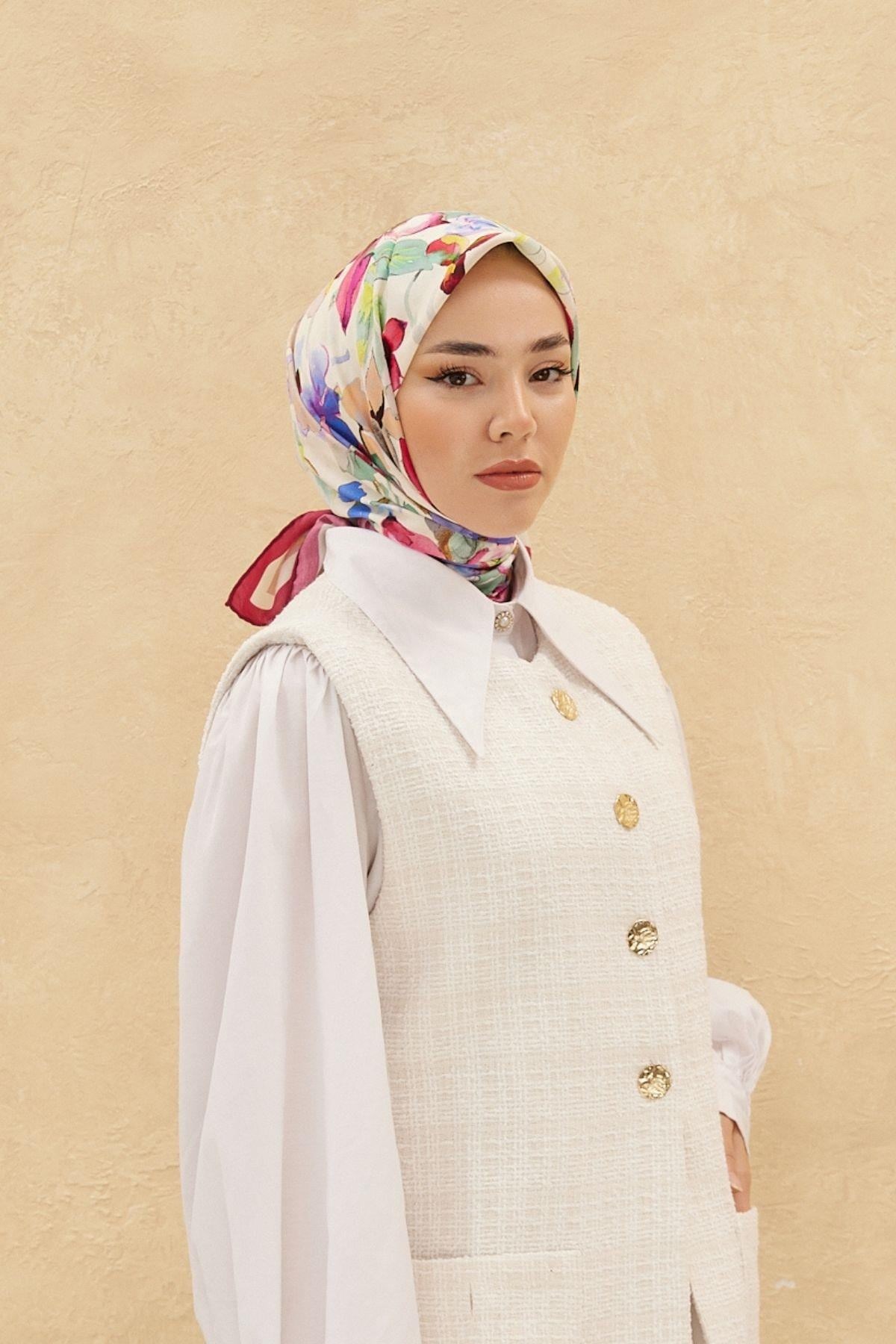 Silk Home Organik Pamuk İpek Eşarp 79007-15
