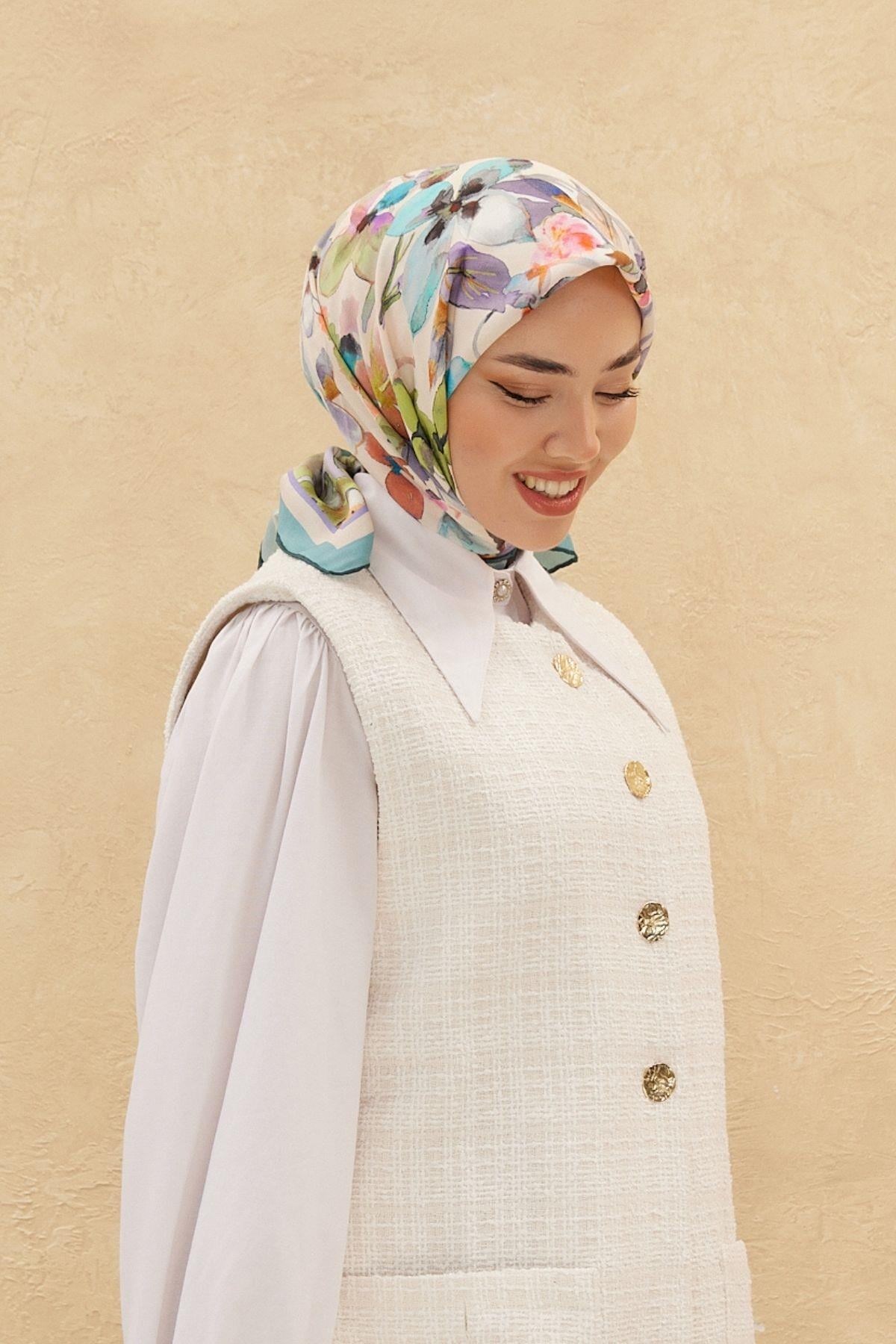 Silk Home Organik Pamuk İpek Eşarp 79007-13