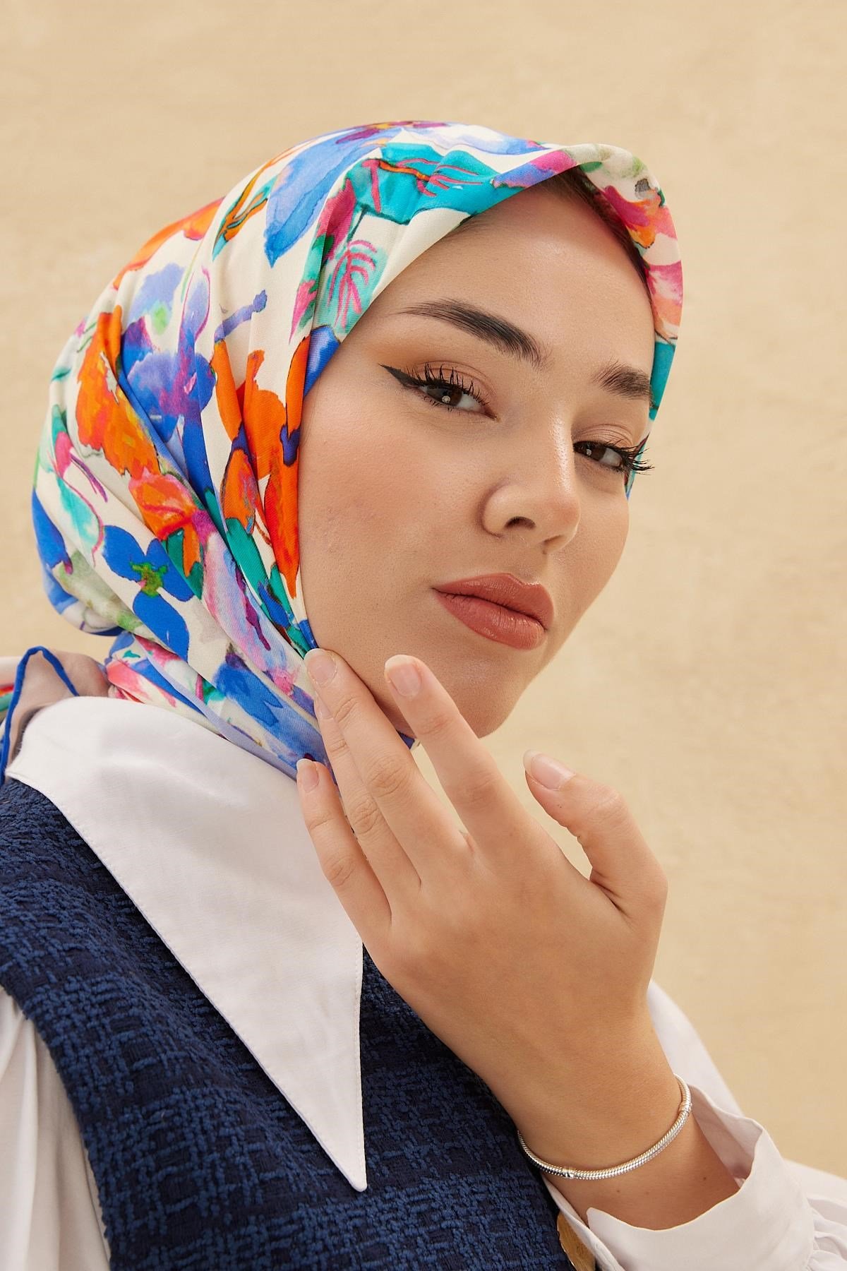 Silk Home Organik Pamuk İpek Eşarp 79007-08