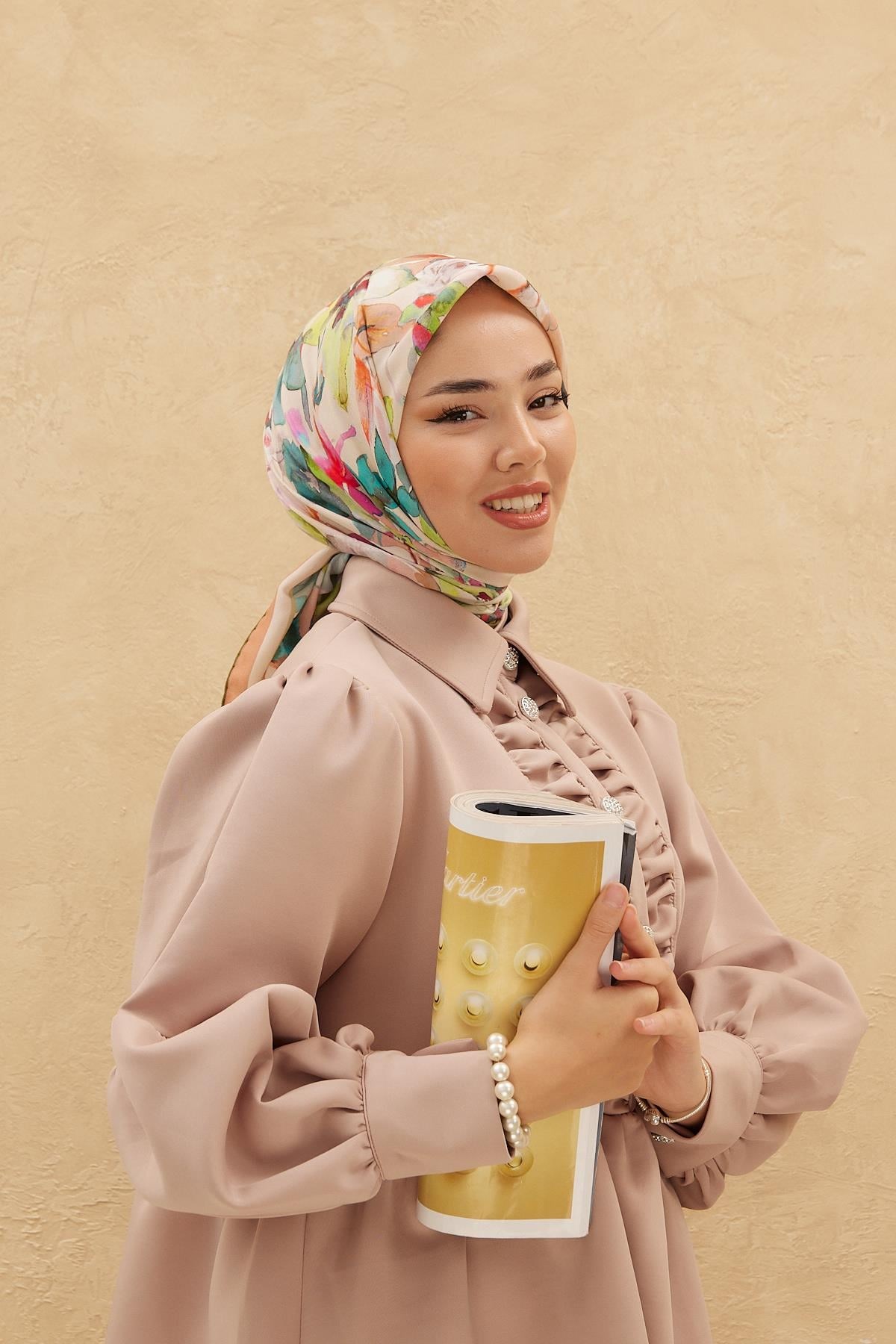 Silk Home Organik Pamuk İpek Eşarp 79007-05