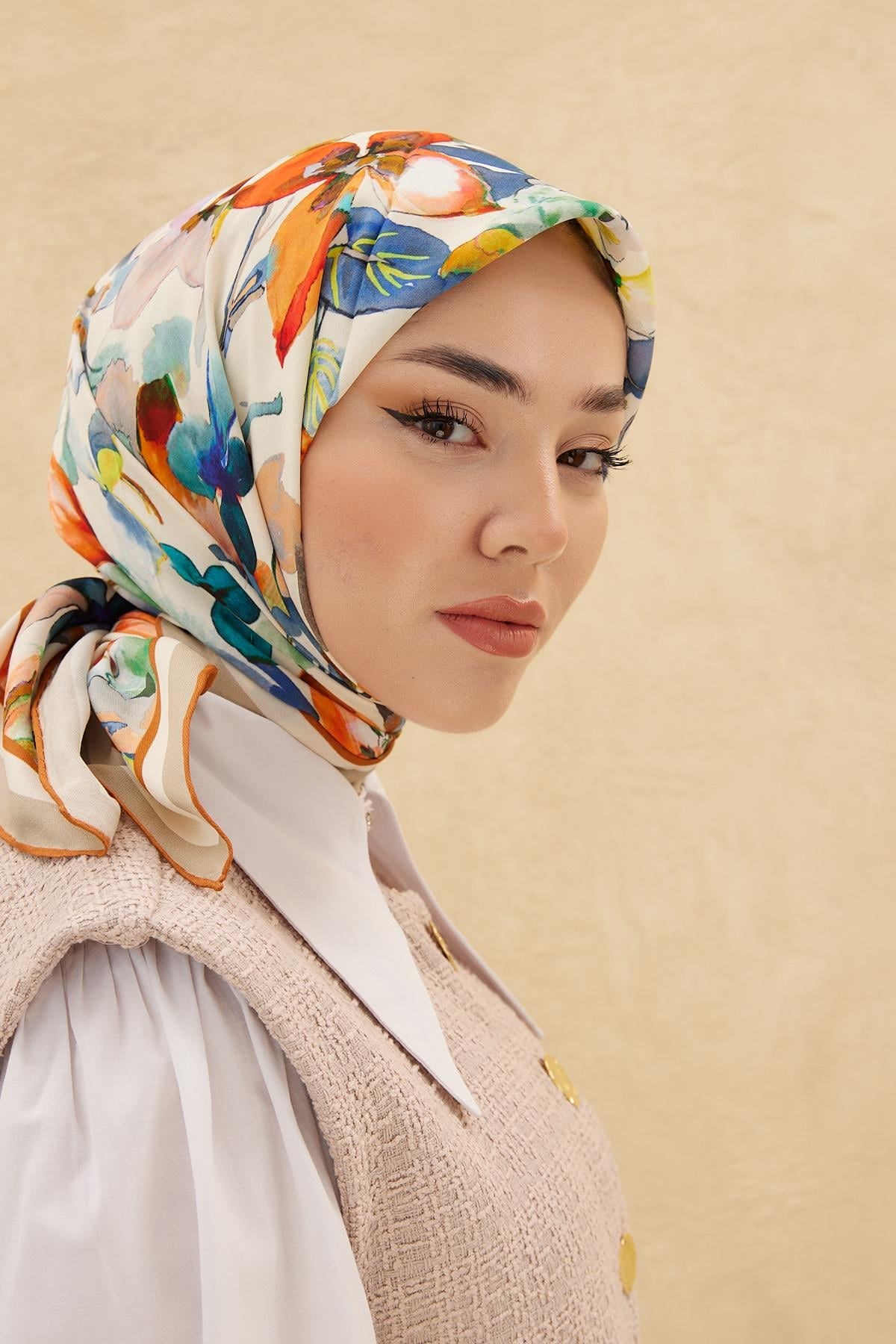 Silk Home Organik Pamuk İpek Eşarp 79007-03