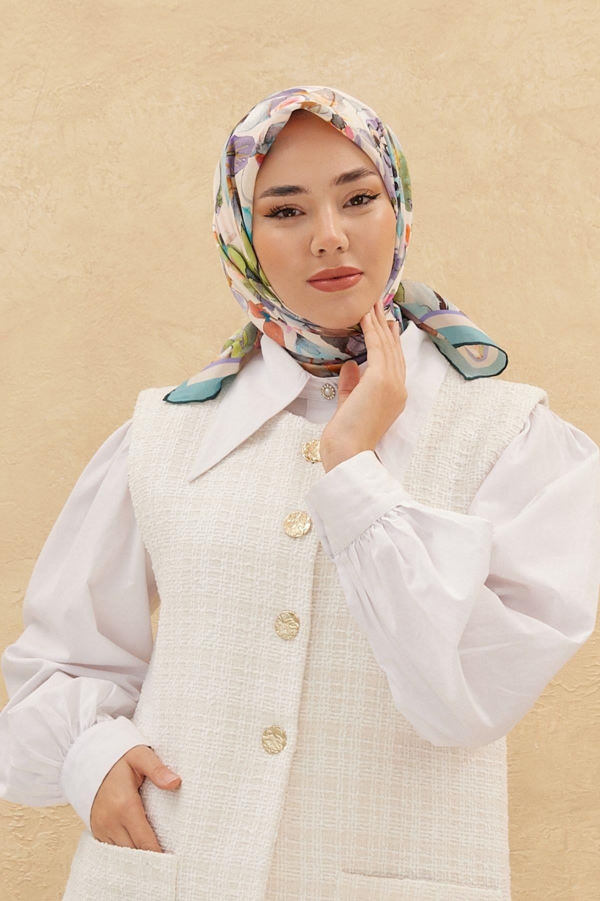 Silk Home Organik Pamuk İpek Eşarp 79007-13