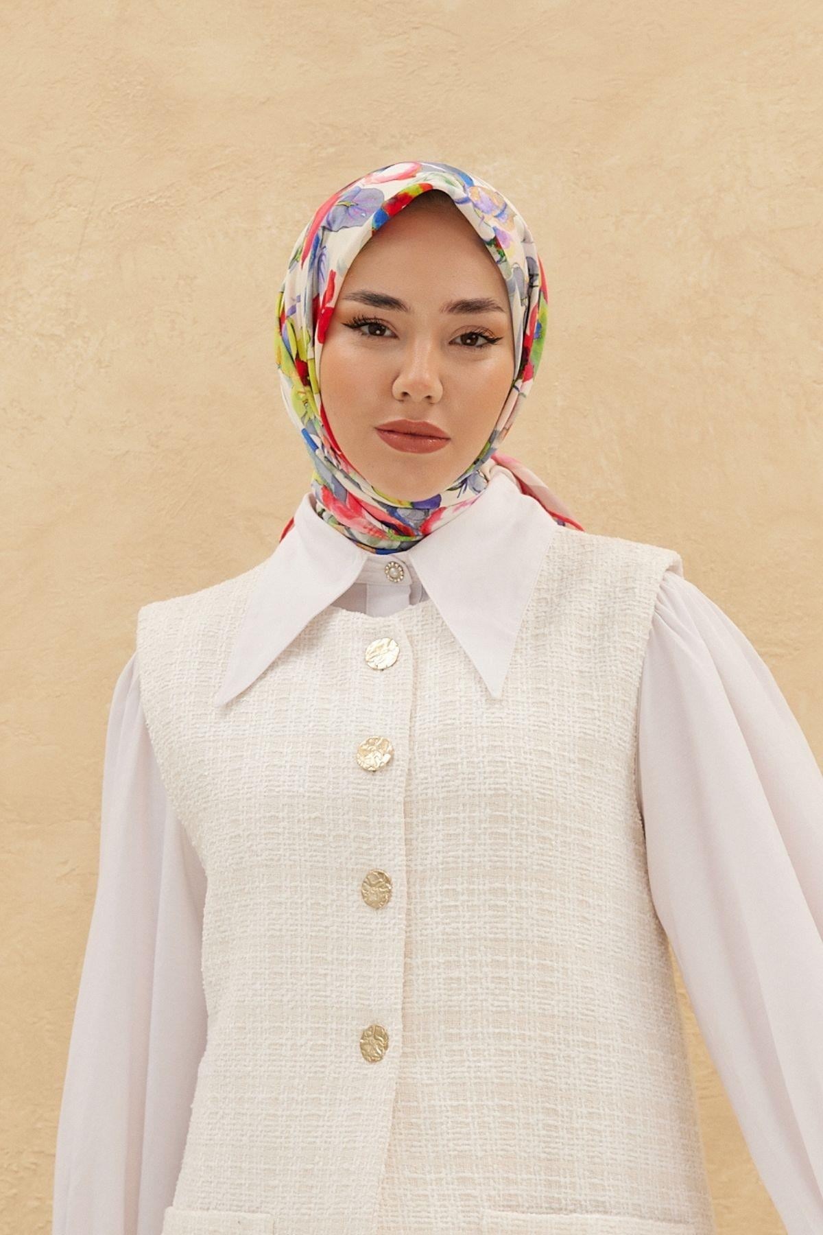 Silk Home Organik Pamuk İpek Eşarp 79007-07