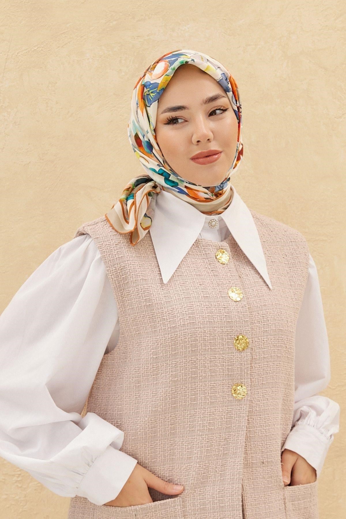 Silk Home Organik Pamuk İpek Eşarp 79007-03