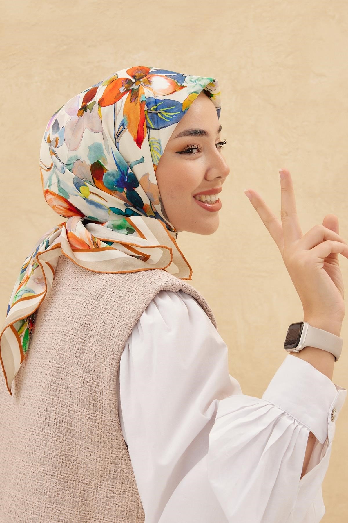 Silk Home Organik Pamuk İpek Eşarp 79007-03