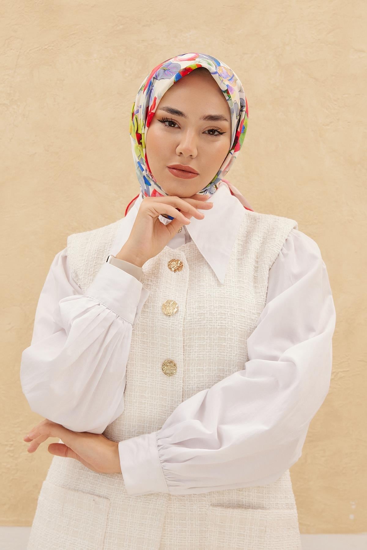 Silk Home Organik Pamuk İpek Eşarp 79007-07