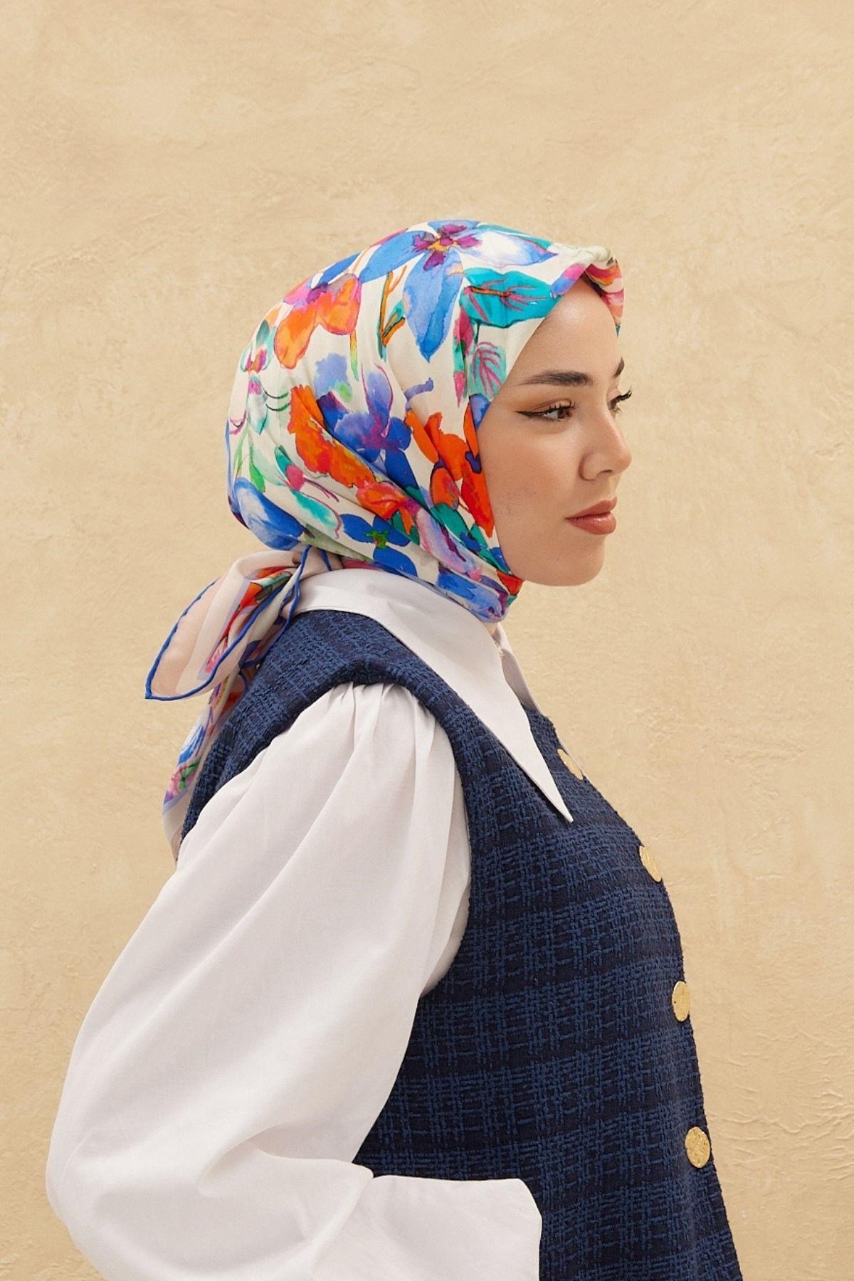 Silk Home Organik Pamuk İpek Eşarp 79007-08