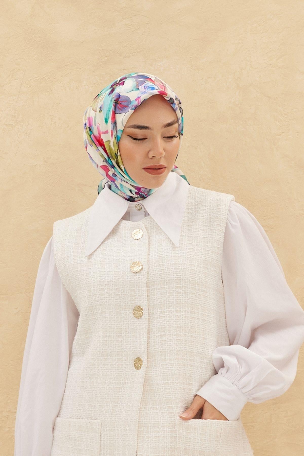 Silk Home Organik Pamuk İpek Eşarp 79007-12