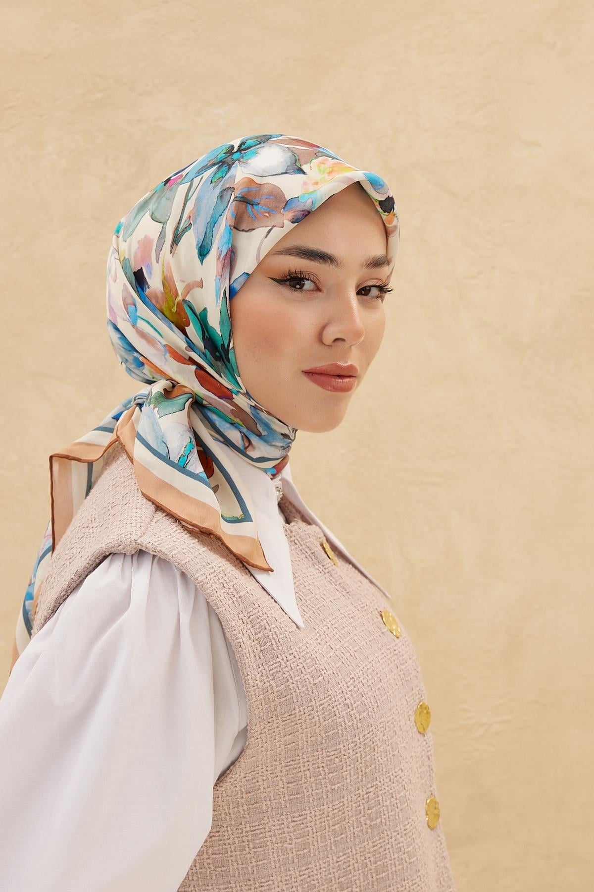 Silk Home Organik Pamuk İpek Eşarp 79007-04