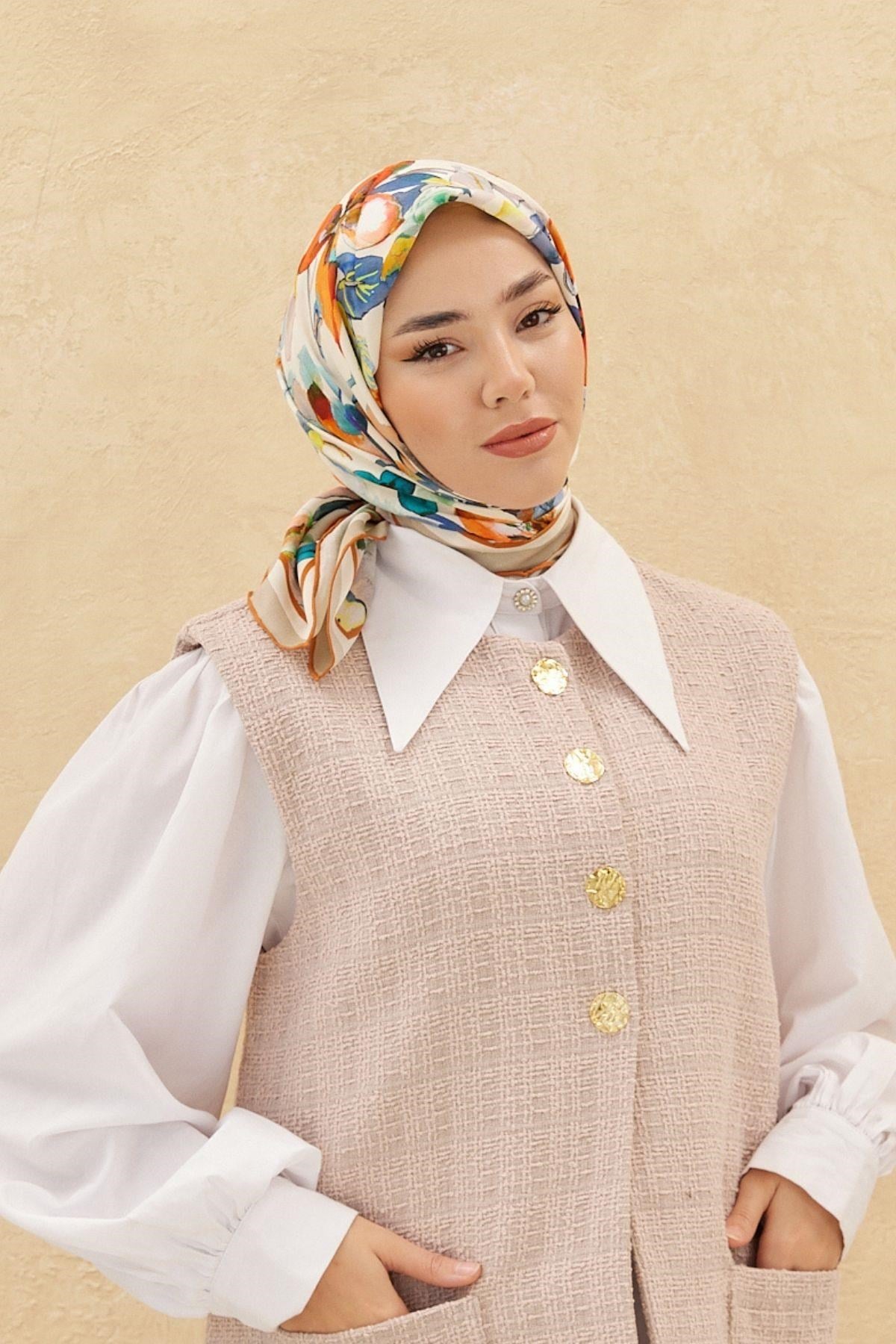 Silk Home Organik Pamuk İpek Eşarp 79007-03