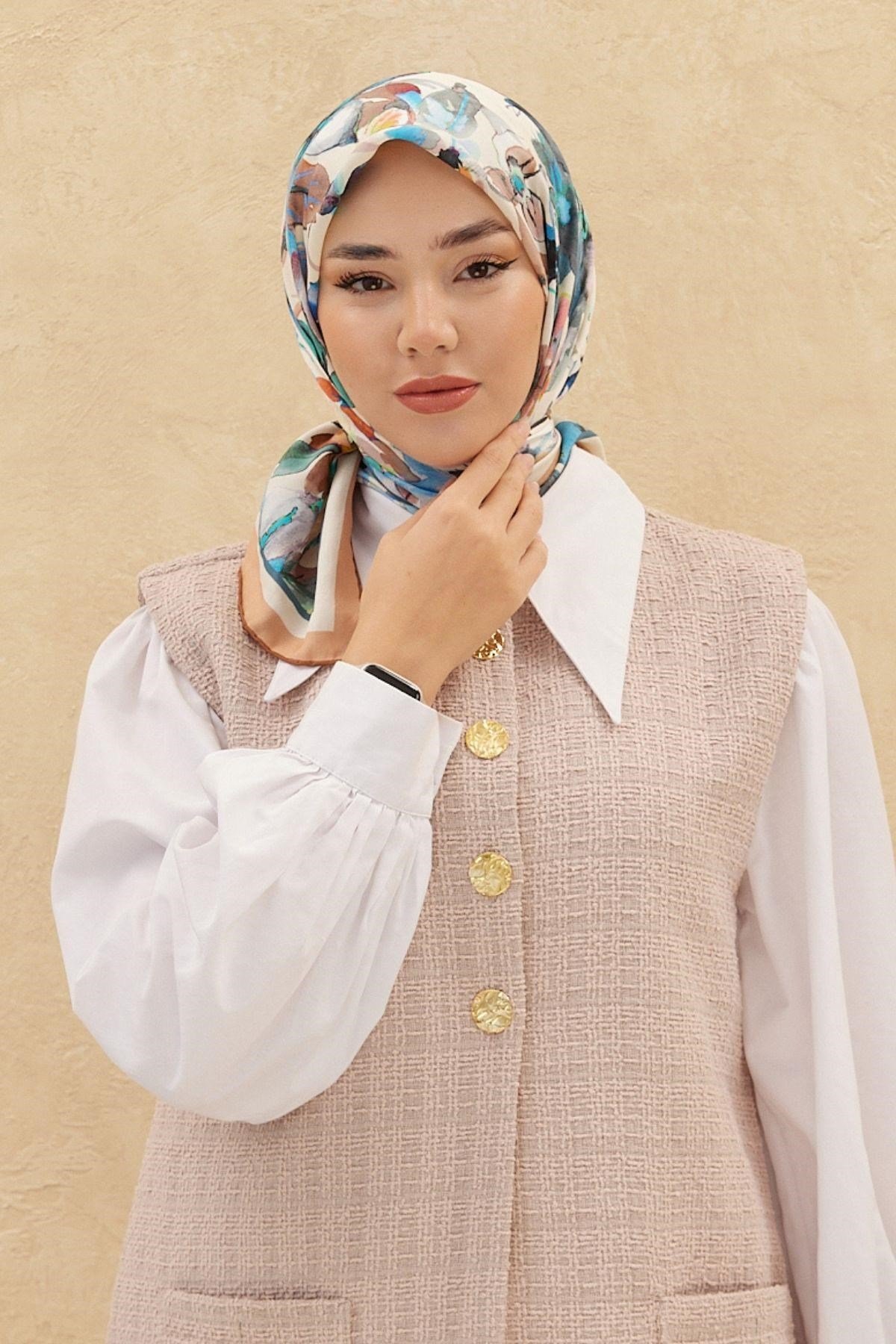 Silk Home Organik Pamuk İpek Eşarp 79007-04