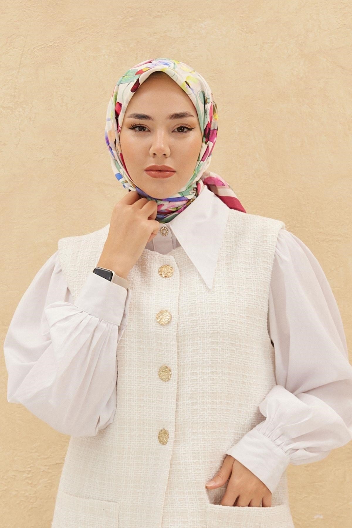Silk Home Organik Pamuk İpek Eşarp 79007-15