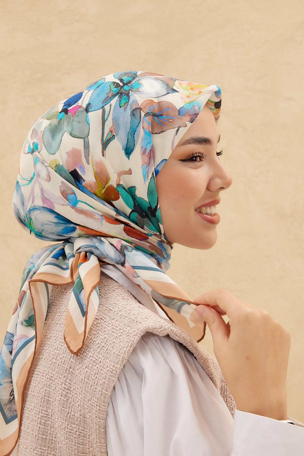Silk Home Organik Pamuk İpek Eşarp 79007-04