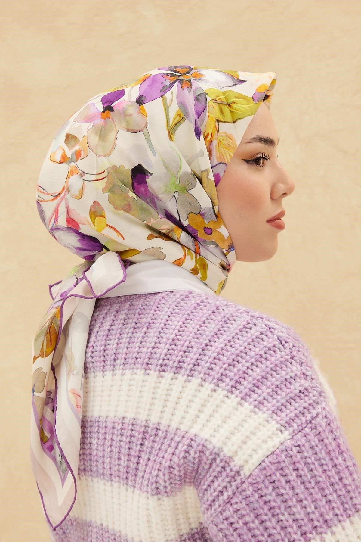 Silk Home Organik Pamuk İpek Eşarp 79007-09