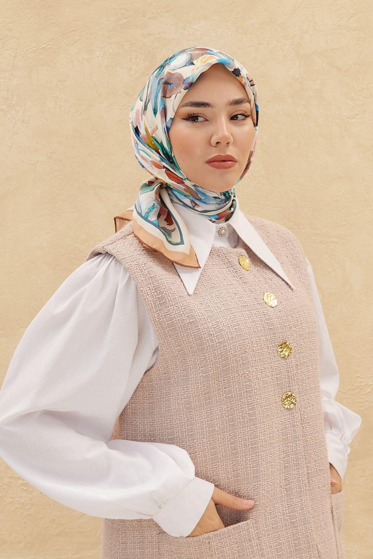 Silk Home Organik Pamuk İpek Eşarp 79007-04