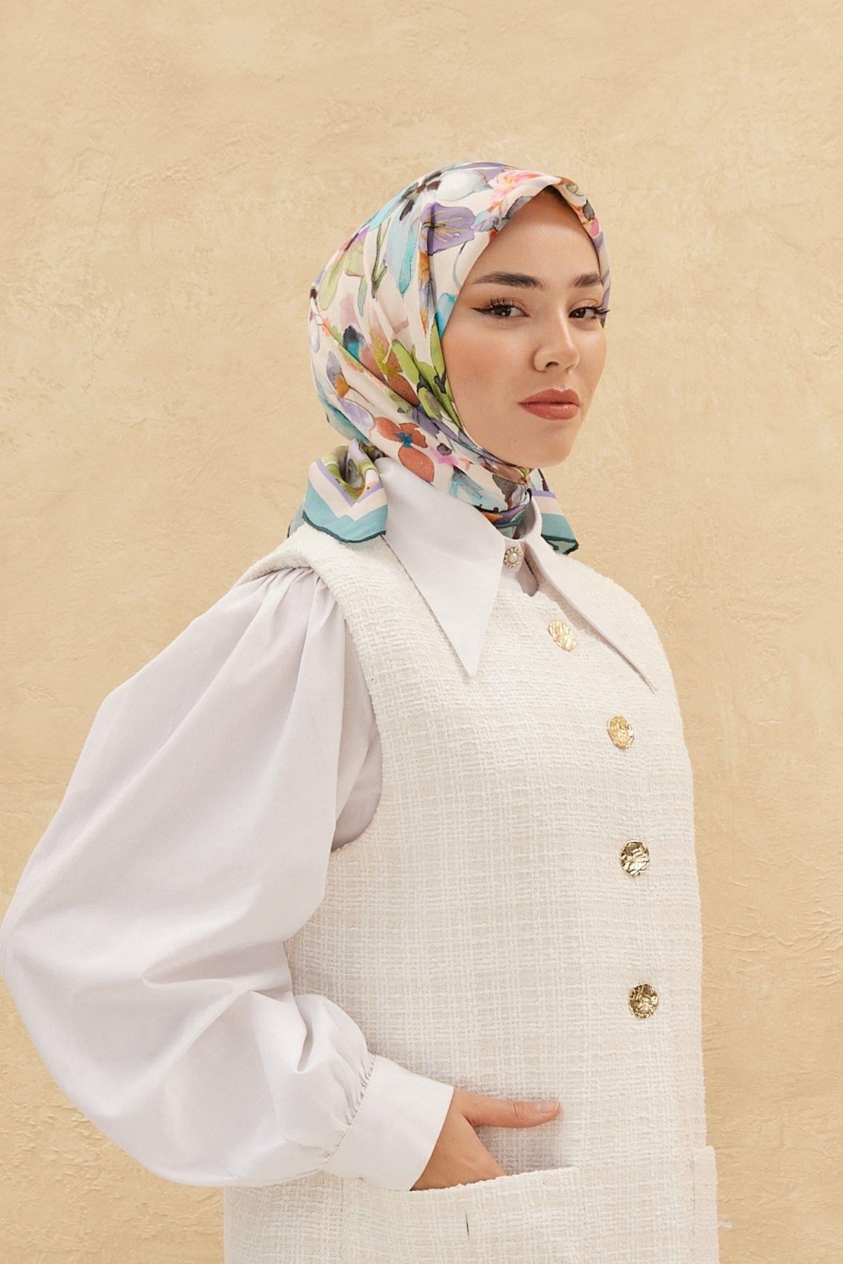 Silk Home Organik Pamuk İpek Eşarp 79007-13