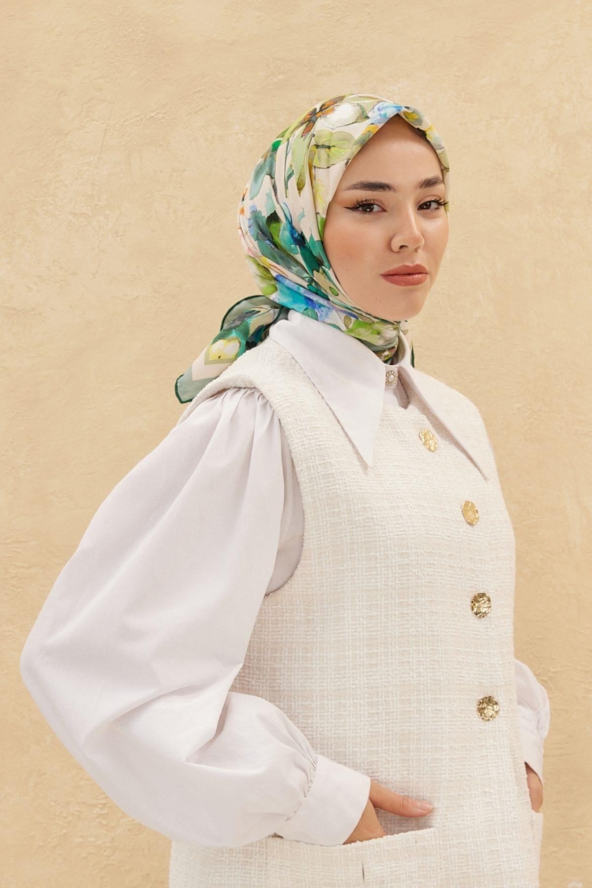 Silk Home Organik Pamuk İpek Eşarp 79007-13