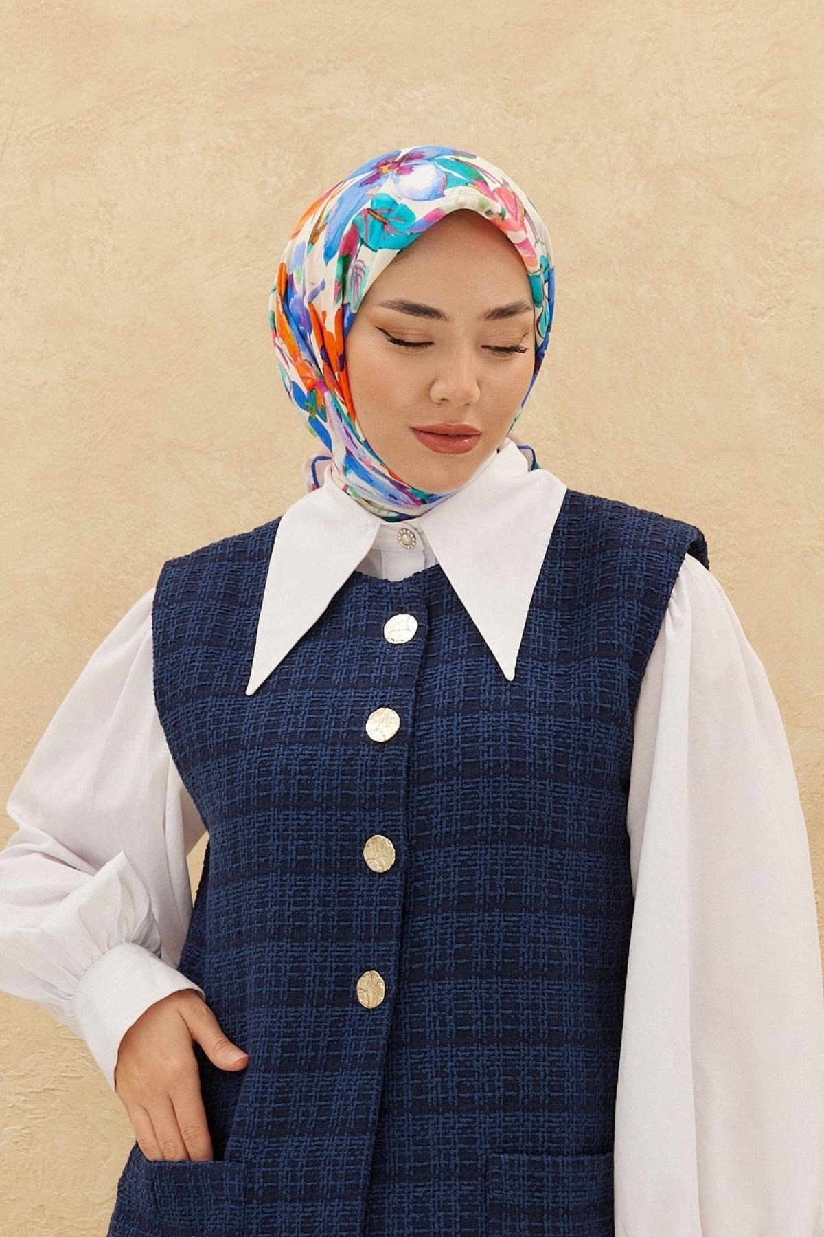 Silk Home Organik Pamuk İpek Eşarp 79007-08
