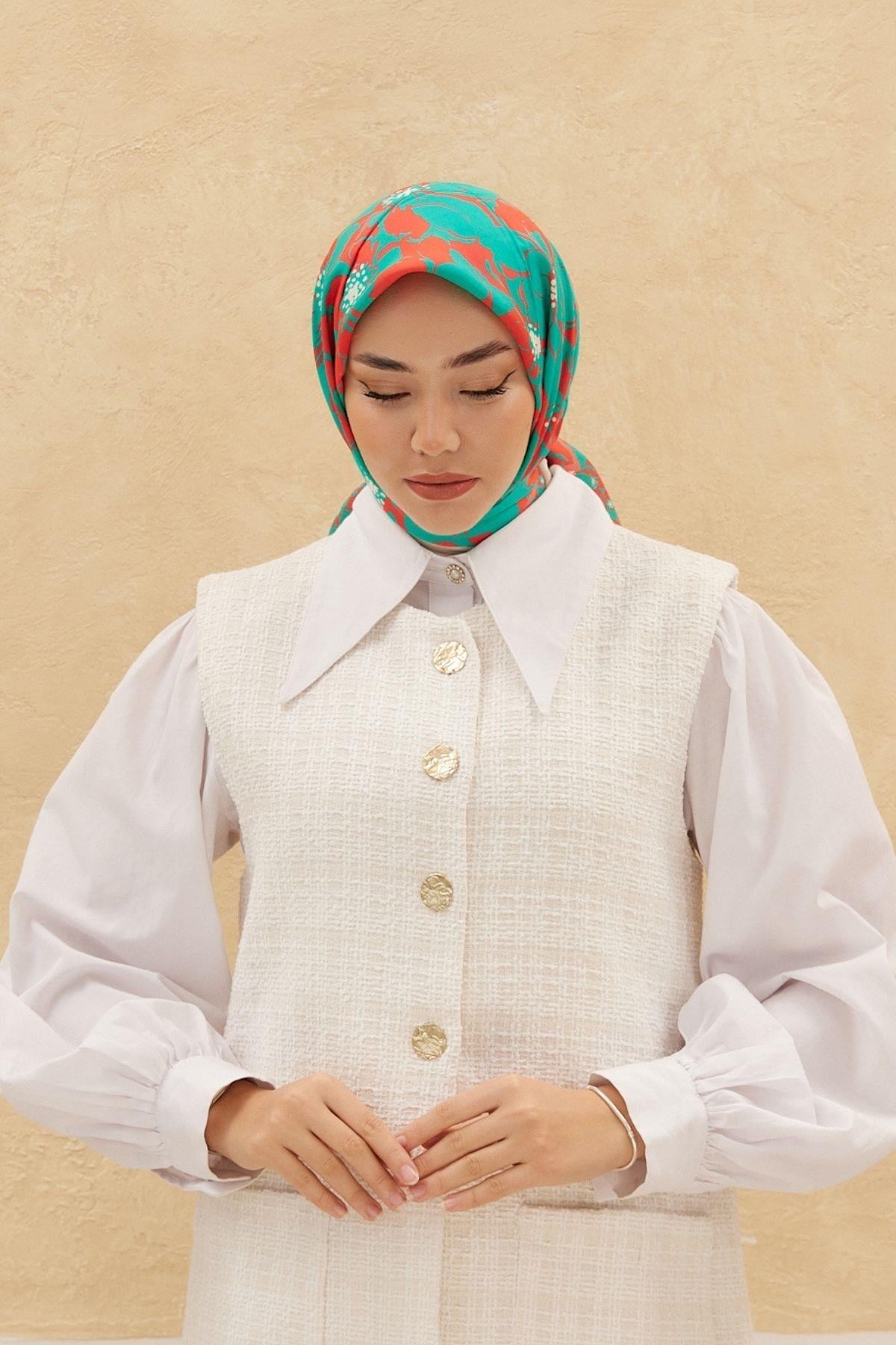 Silk Home Organik Pamuk İpek Eşarp 79008-07