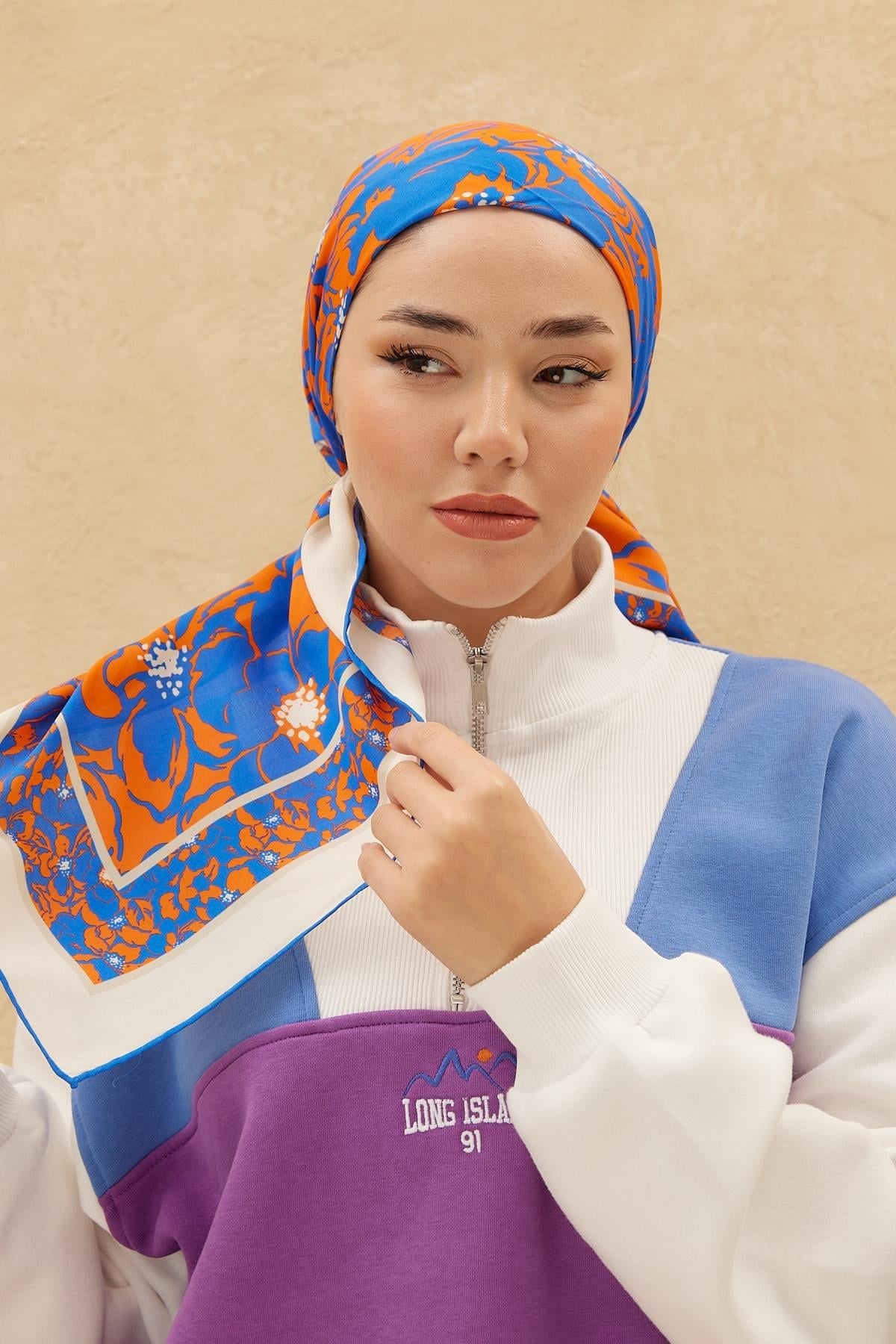 Silk Home Organik Pamuk İpek Eşarp 79008-09