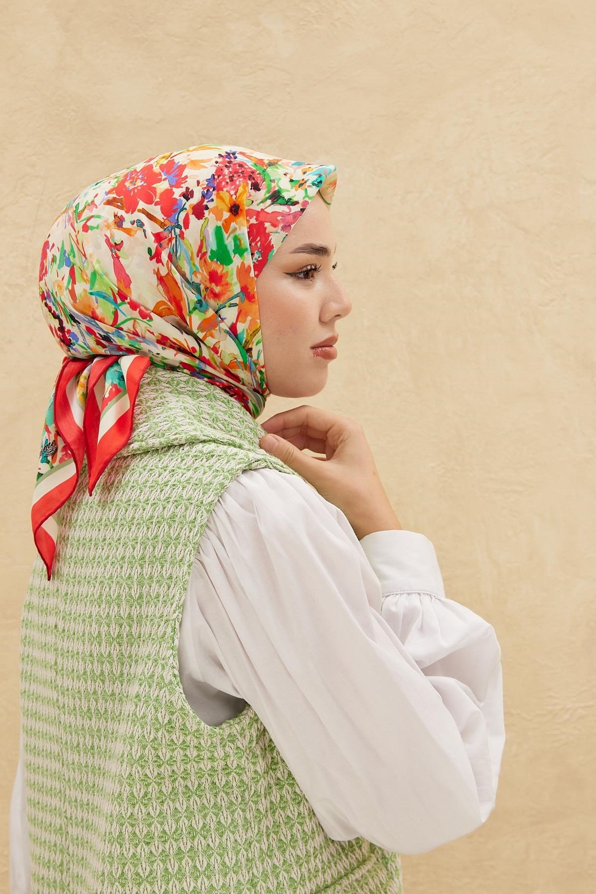 Silk Home Organik Pamuk İpek Eşarp 79009-21